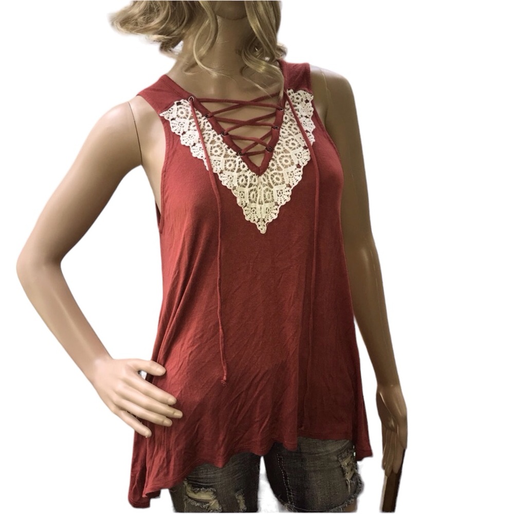 **LAST CHANCE CLEARANCE ends 08/07/26** Hippie Chic Lace Top
